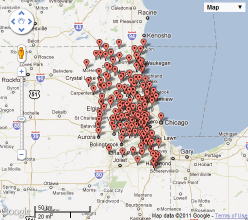 chicago supermarket delivery map